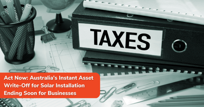 Act Now: Time Running Out! Benefit from Solar Write-Off